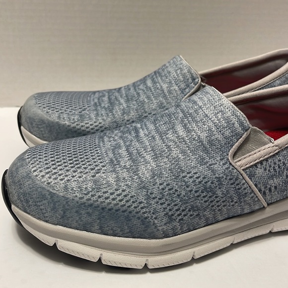 Skechers Slip Resistant Women’s Size 7.5 Gray Relaxed Fit Memory Foam Work Shoes - Picture 4 of 10